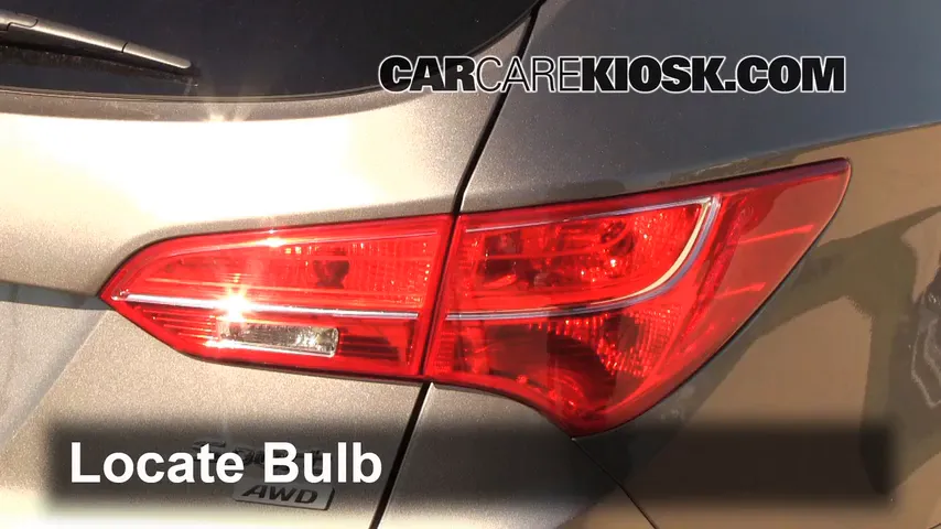 2013 Hyundai Santa Fe Sport 2.4L 4 Cyl. Lights Turn Signal - Rear (replace bulb)